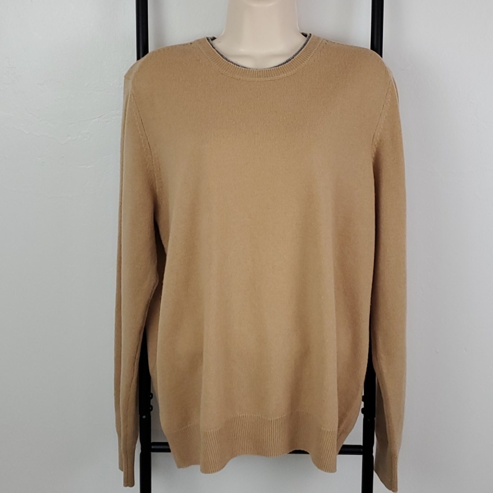 Amicale New York 100% Cashmere Luxury Sweater Men’s Size L |Made in Italy